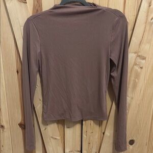 Women's Long Sleeve Top in Brown